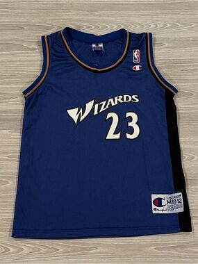 Vintage Champion Washington Wizards #23 Michael Jordan Jersey Youth Medium 10-12